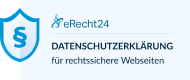Datenschutz erstellt mit eRecht24 Logo