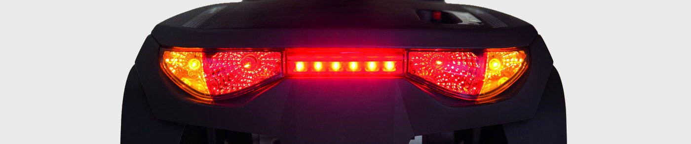 Layout Seitenkopd  Rücklichter eines Elekromobiles